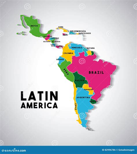 Kaart van Latijns-Amerika met de landen Venezuela, Colombia en Mexico gemarkeerd.