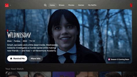 Screenshot van de Netflix-interface met de verschillende categorieën en zoekfunctie gemarkeerd.