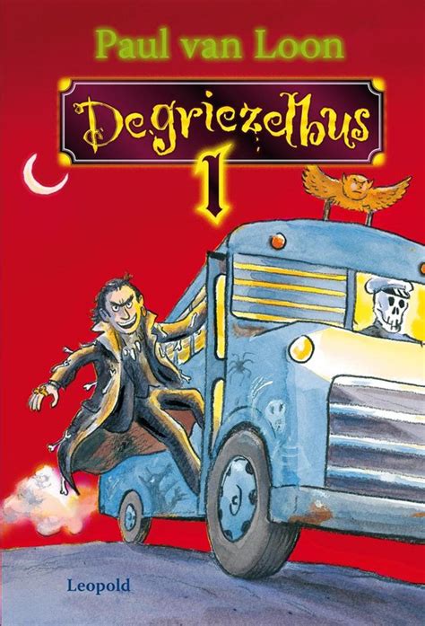 Illustratie van de Griezelbus met griezelige figuren