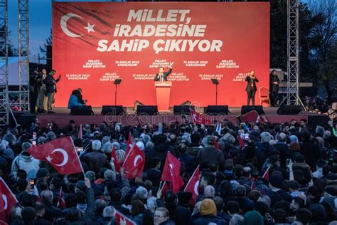 Illustratie van een politieke demonstratie in Turkije