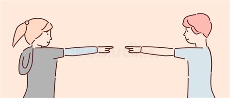 illustratie van twee politieke tegenstanders die tegenover elkaar staan