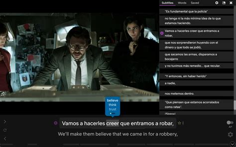 Screenshot van de Language Reactor browserextensie in actie op Netflix