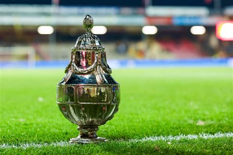 schematische weergave van het KNVB Beker toernooi met de kwartfinales