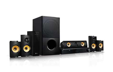 Diagram van de componenten van de LG LHB725W home cinema set