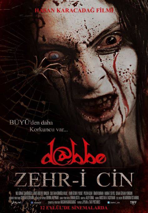 Poster van de film Dabbe 5: Zehr-i Cin met een duistere en onheilspellende sfeer