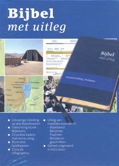 Voorbeeld van een pagina uit de Bijbel met Uitleg, met tekst en kaders