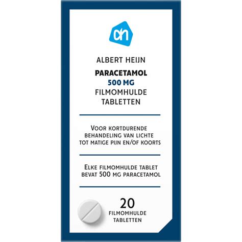 Illustratie van paracetamol tabletten met doseringsinstructies