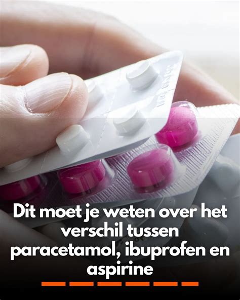 Infographic die de verschillen tussen paracetamol en ibuprofen toont