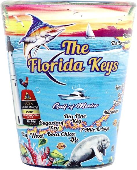 kaart van de Florida Keys met de locaties waar de serie zich afspeelt