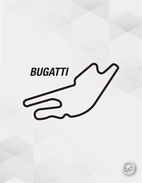 Kaart van het Bugatti Circuit in Le Mans.
