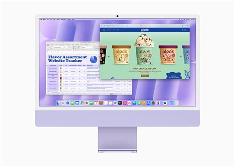Illustratie van een iMac met een uitgeworpen DVD-lade.