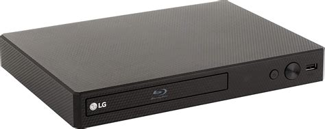 Afbeelding van een strak ontworpen Toshiba Blu-ray speler met een spiegelende voorkant.