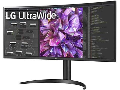 Illustratie van verschillende monitorvormen: standaard, curved en ultrawide.