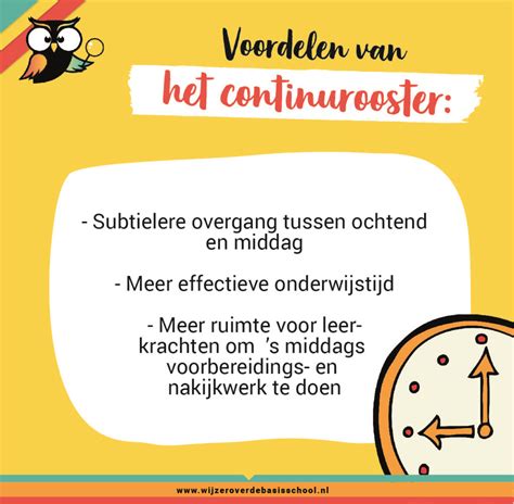 Infographic die de verschillen tussen het continurooster en een traditioneel rooster illustreert.