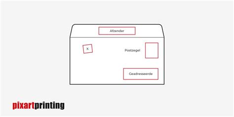 Illustratie van een envelop die in de vriezer wordt geplaatst