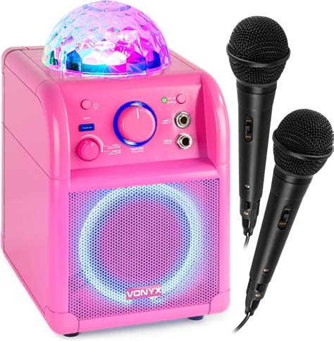 Illustratie van lichteffecten op een kinder karaoke set