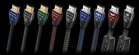 Diagram dat de verschillende lagen van een AudioQuest HDMI-kabel illustreert, met nadruk op de geleiders en afscherming.