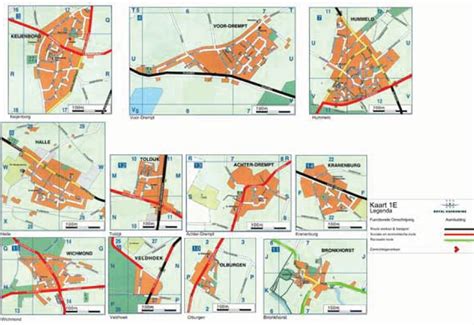Kaart die de transportroute van afvalstoffen toont