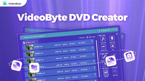 Voorbeeld van een aantrekkelijk DVD-menu sjabloon in VideoByte DVD Creator.
