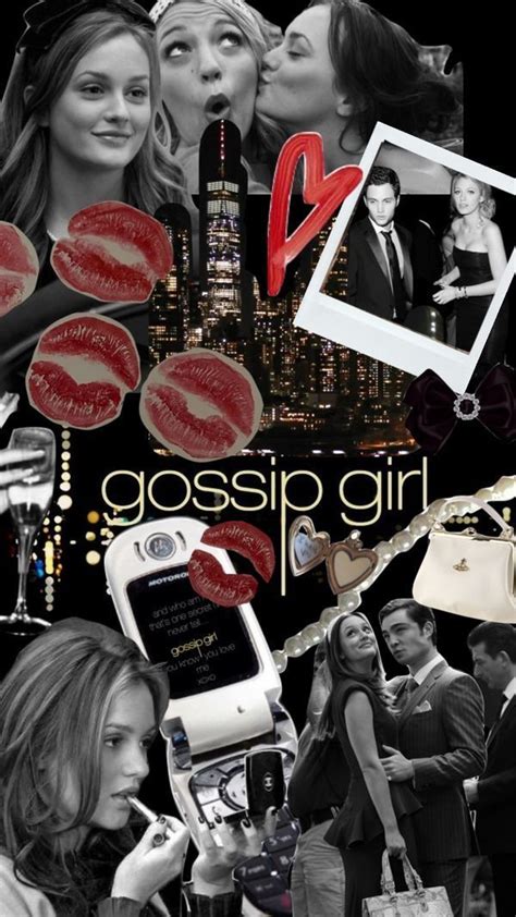 Collage van de hoofdrolspelers van Gossip Girl