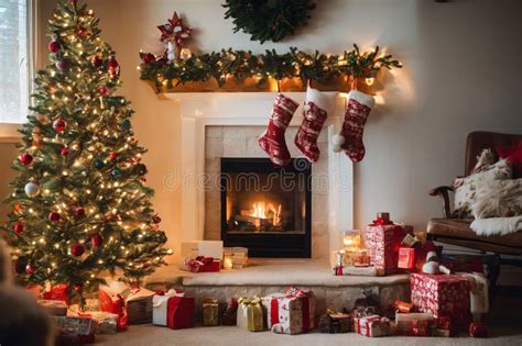 Illustratie van kerstversieringen die worden afgehaald van een kerstboom