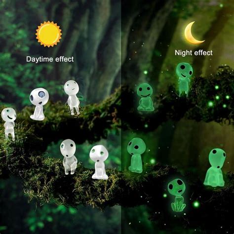 Illustratie van Princess Mononoke en de bosgeesten.