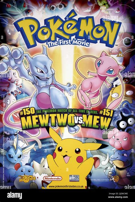 Poster van de eerste Pokémon film met Mewtwo