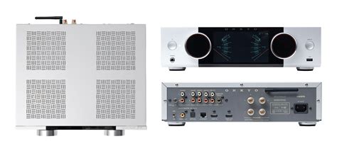 Afbeelding van de Onkyo Muse Series Network Amplifier met een focus op het kleurendisplay