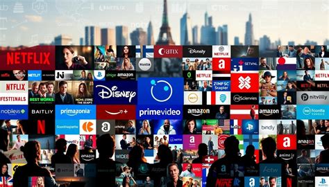 Iconen van populaire streamingdiensten zoals Netflix, Disney+, Prime Video, etc.