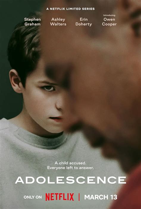 poster van de serie Adolescence met de hoofdrolspelers