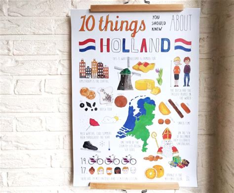 Infographic met de belangrijkste thema's en leerpunten uit Groeten uit Holland