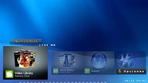 Voorbeeld van het Xross Media Bar menu op de Sony KDL-40V4000