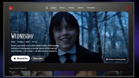 Overzicht van de nieuwe Netflix interface met grotere tegels en banners voor games