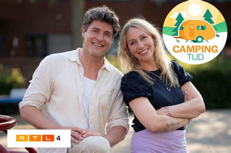 Koert-Jan de Bruijn en Saskia Weerstand in gesprek op een camping