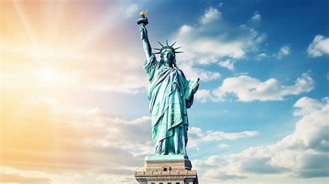 Vrijheidsbeeld met gitaar op de achtergrond van de Achterhoekse landschappen