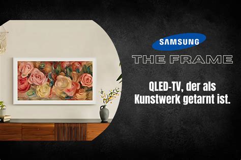 Grafische Darstellung des Samsung The Frame mit einem Kunstwerk im Art Mode