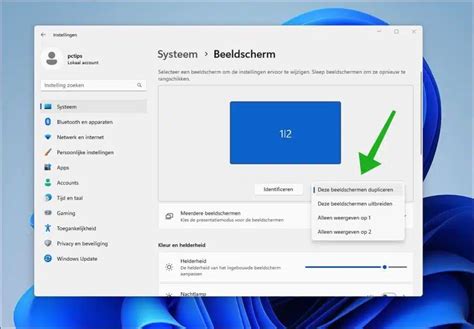 Gedetailleerde weergave van de aanpasbare beeldscherminstellingen in Chrome OS