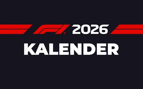 Kalender van het Formule 1 seizoen 2026