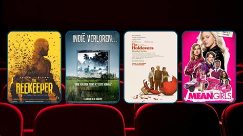infographic met verschillende filmgenres die in de bioscoop draaien