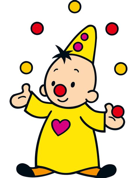 Vrolijke afbeelding van Bumba de clown.