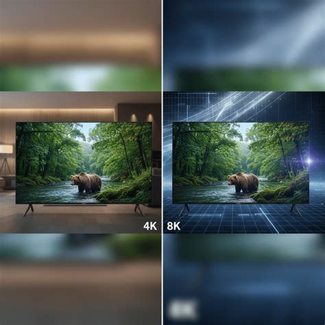 Infographic met aanbevolen internetsnelheden voor streaming van 4K en 8K content