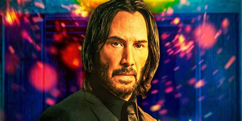 Een dynamische scène uit John Wick 4 met veel actie.