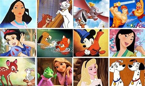 Collage van dvd-covers van populaire Disney-films