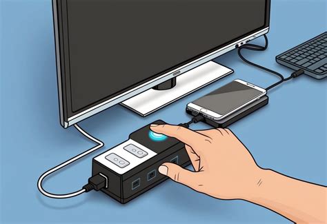 Illustratie van een Bluetooth-zender aangesloten op een tv