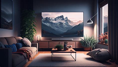 Illustratie van diverse televisies in een moderne woonkamer