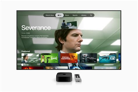 Overzicht van de instellingen voor materiaalbeperkingen en profieltoegang op de Apple TV 4K.