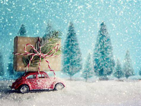 Illustratie van gezellige kerstsfeer met films en popcorn
