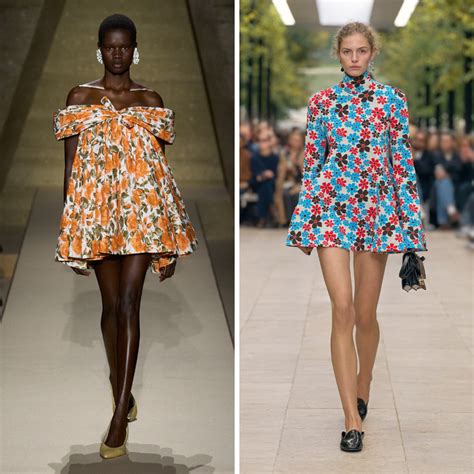 Collage van diverse modellen op de catwalk