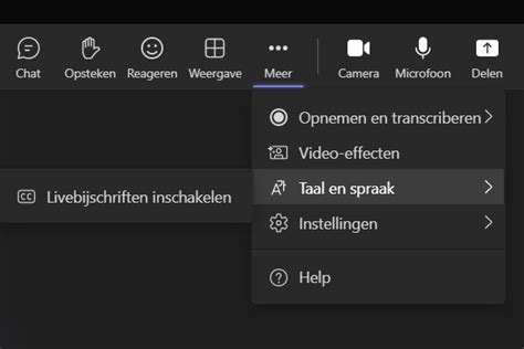 Voorbeeld van live ondertiteling onder een videostream.