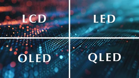 Verschillende soorten TV-schermtechnologieën (OLED, QLED, MiniLED, LED)
